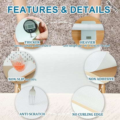 Shelf Liners 10 in x 20 ft EVA Drawer Mats, Non-Adhesive Cupboard Protector - Image 2