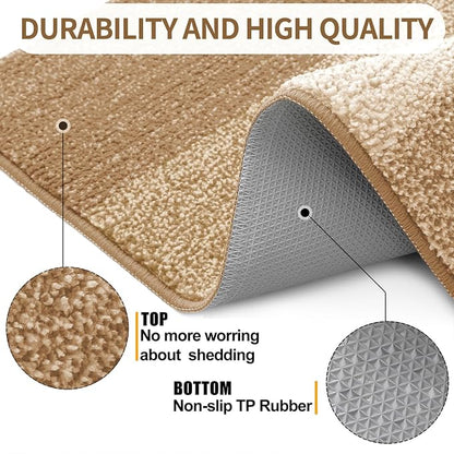 Kitinjoy Indoor Outdoor Door Mat, 71x47 Non-Slip Absorbent Dirt Trapper - Image 3