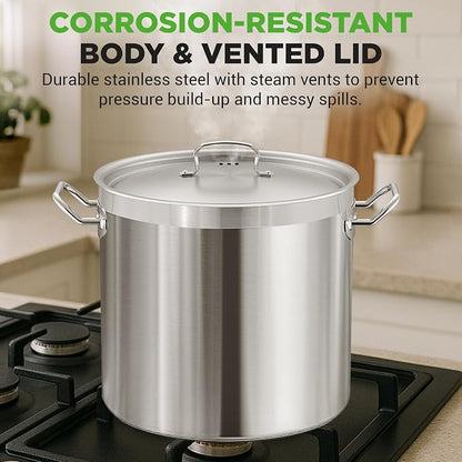 NutriChef Stainless Steel Stock Pot - Image 5