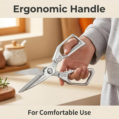 2 heavy-duty food scissors, premium ultra sharp Japanese stainless steel - Image 3