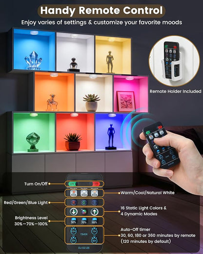 Cabinet Lights, Battery Operated LED Puck Lights - Image 3