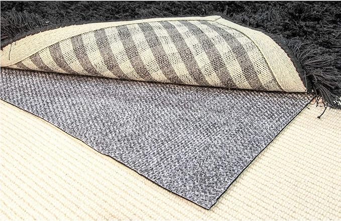 Hold-a-Rug Plush 5' x 7' Nonskid, Nonslip Rug Pad, Reversible Gripper, ¼ Thick by Hold-a-Rug