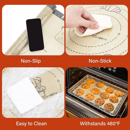 Extra Thick Silicone Mat for Baking Macaron, Silicone Baking Mat - Image 5
