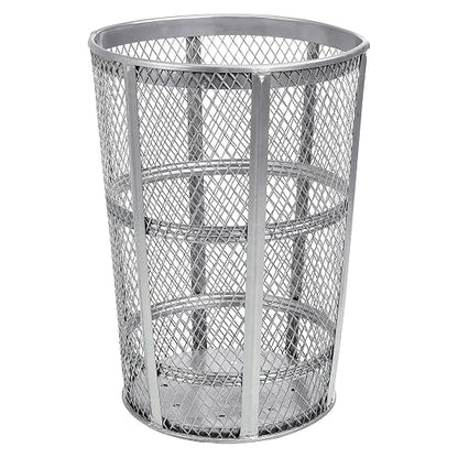 Global Industrial 48 Gallon Outdoor Metal Trash Container, Galvanized by GlobalIndustrial
