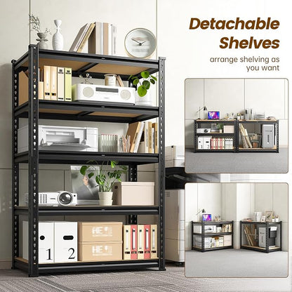 1980LBS Storage Shelves, 5-Tier Adjustable Pantry Shelves, Metal Shelving Unit - Image 5
