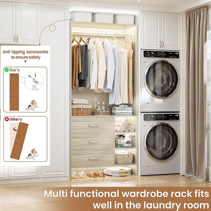 Aheaplus 2.5FT Closet System - Image 6