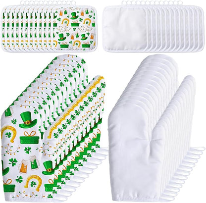 Patelai 50 Pieces Blank Sublimation Oven Mitts Set Include Blank Sublimation by Patelai