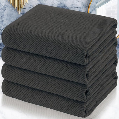 VOOVA & MOVAS Grey Bath Towels by VOOVAMOVAS