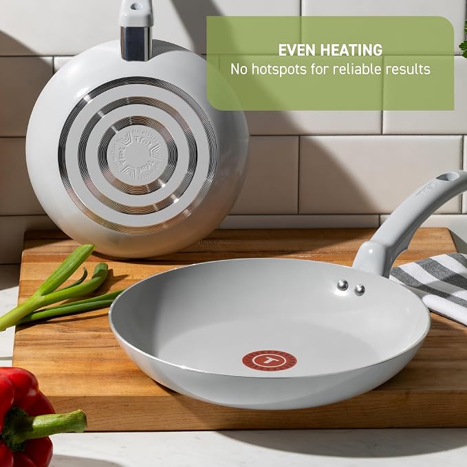 T-Fal Refresh Ceramic Pots and Pans Set, Nonstick Cookware, Oven Safe to 350°F - Image 6