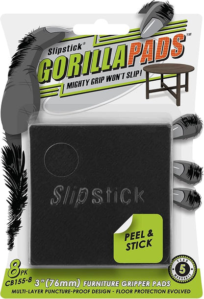 Slipstick GorillaPads Non Slip Furniture Pads/Gripper Feet Floor Protectors by Slipstick