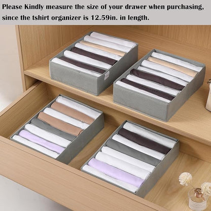 4 Packs T-shirt Drawer Organizers - Image 4