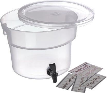 Carlisle FoodService Products Round Beverage Dispenser Drink Dispenser by CarlisleFoodServiceProducts
