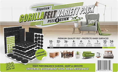 Slipstick Gorilla Felt Furniture Pads Premium Furniture Pads & Chair Leg Floor - Image 6