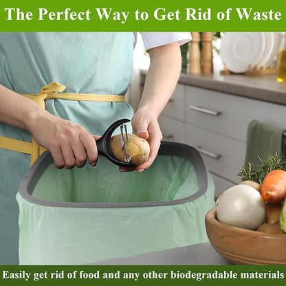 C Crystal Lemon 50 Count Biodegradable Kitchen Food Waste Bags - Image 7