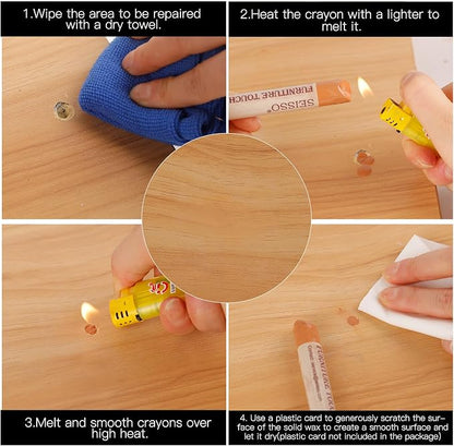 SEISSO Furniture Repair Crayon, Scratch Repair Wax, Furniture Marking Repair - Image 5