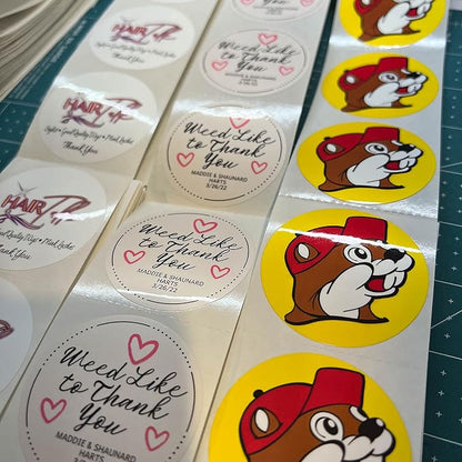 150 Custom Circle/Square BOPP Roll Labels- Personalized Stickers - Image 8