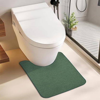 Toilet Rugs U Shaped Bathroom Rug, Machine Washable Non Slip Quick Dry Super - Image 6
