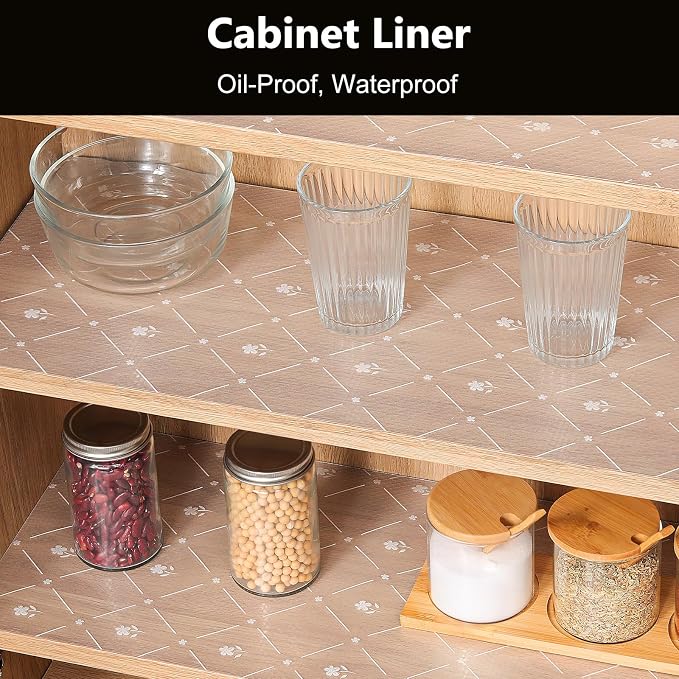 INNOLITES Shelf Liner for Kitchen Cabinets Non-Adhesive Drawer & Cabinet Liner - Image 3