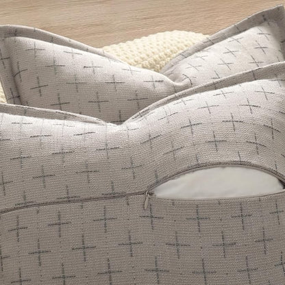 ZWJD Pillow Covers 20x20 Set of 2 Soft Polyester Textured Pillow Covers - Image 3