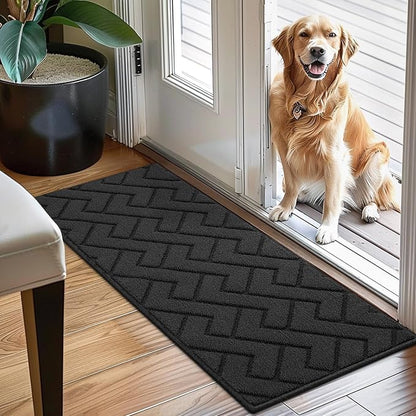 hicorfe Indoor Doormat, Front Back Door Mat Rubber Backing Non Slip Door Mats by Hicorfe