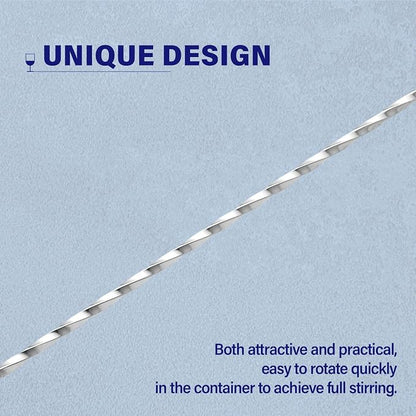 Briout 4 Pieces Bar Spoon, 12 Inches Long Handle Drink Stirrer - Image 4