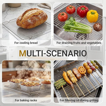 Lounsweer Cooling Racks, 24L x 16W x 1H Stainless Steel Wire Rack - Image 6
