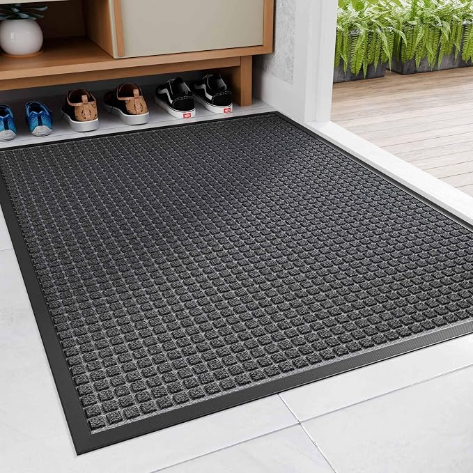 Amyracel Front Door Mat Outside Entrance, Heavy Duty Rubber Backing Door Mats by Amyracel