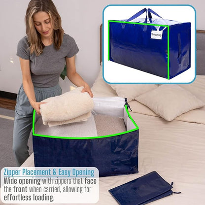 VENO 10 Pack Moving and Storage Bags, Heavy Duty, Alternative to Moving Boxes - Image 2