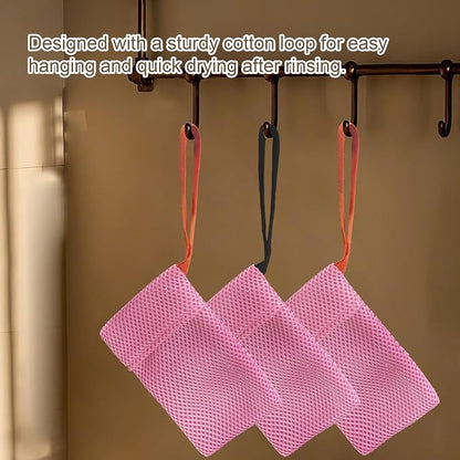 2 Pack Soap Bag Gentle Roughness, Bar Soap Pouch Saver Pocket, Body Scrubber - Image 7