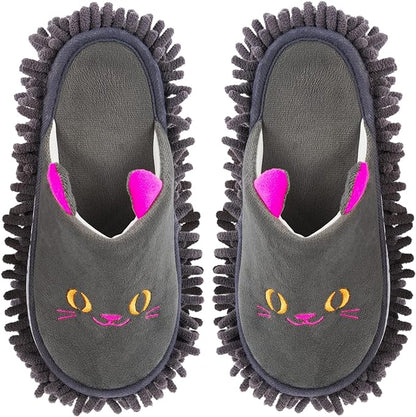 Warm Microfiber Slippers Floor Dust Dirt Hair Mop Slippers Shoes Anti-slip by frjjthchy