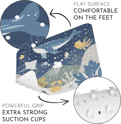 Homerella Anti Slip Shower Mat | Anti Mold Non Slip Bathtub Mat - Image 5