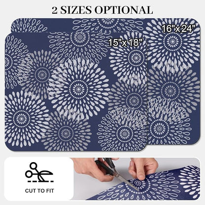LuxStep Dish Drying Mat Super Absorbent Kitchen Counter Mat Rubber Backing - Image 2