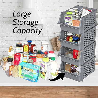 TidyFriend Plastic Stackable Bins - Image 2