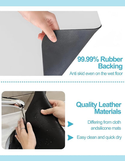 Dish Drying Mat for Kitchen Counter, Hide Stain Anti Absorbent for Kitchen - Image 5