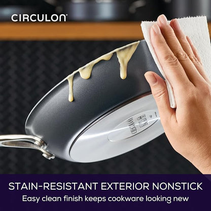 Circulon A1 Series with ScratchDefense Nonstick Induction Frying Pan Set - Image 8