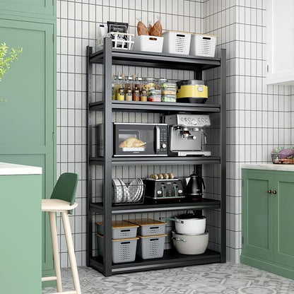 63" H Heavy Duty Garage Shelving, Metal Storage Shelves, Adjustable 5 Tier - Image 7