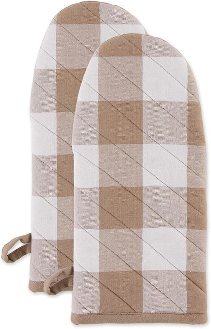 DII Buffalo Check Kitchen Collection, Classic Farmhouse Kitchen Set, Oven Mitt by DII