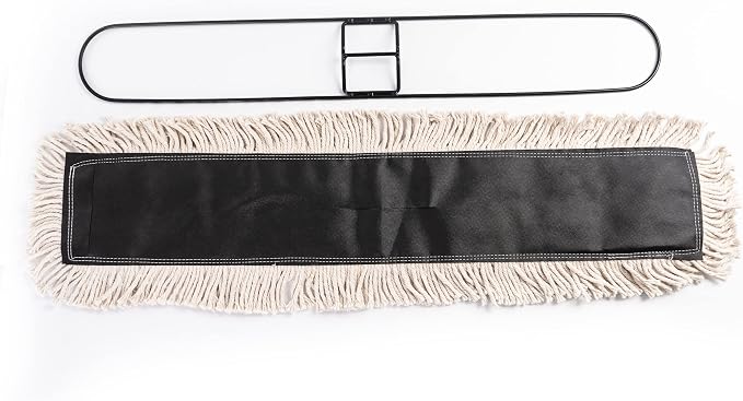 Matthew Cleaning 24'' High Strength Disposable Dust Mop Cotton Cut-end Yarn Mop - Image 3