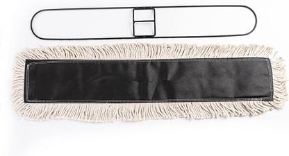Matthew Cleaning 24'' High Strength Disposable Dust Mop Cotton Cut-end Yarn Mop - Image 3