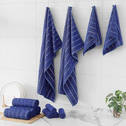 Homaxy Microfiber Kitchen Towels and Dishcloths Set, 12 Pack Soft and Absorbent - Image 8