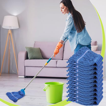 Roshtia 30 Pieces Commercial Mop Head Replacement Floor Cleaning Wet Mop Heads - Image 4