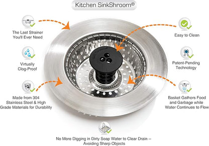 SinkShroom Revolutionary Clog-Free Sink Strainer Basket - Image 4