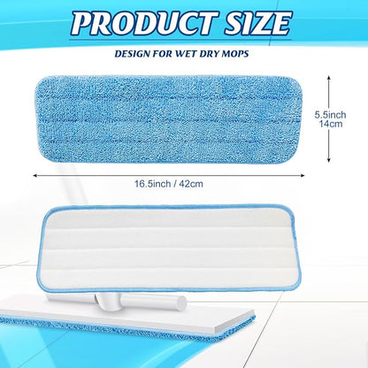 36 Pcs Microfiber Mop Pads Machine Washable Cleaning Flat Mop Head Replacement - Image 2