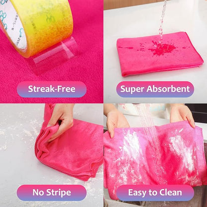 Newwiee 3 Pcs Extra Large Microfiber Cleaning Cloth 30" x 20" Washable Reusable - Image 5