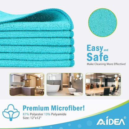 AIDEA Microfiber Cleaning Cloth-50PK, Soft Microfiber Towels - Image 2