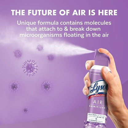 Lysol Air Sanitizer Spray with Odor Eliminator - Image 5