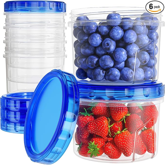 Freezer Storage Containers, Airtight Plastic Food Storage Containers by OrderNow