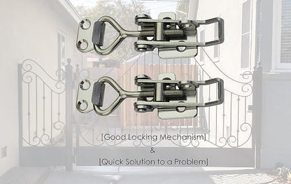 Adjustable Latch Buckle Cabinet Boxes Lever Handle Toggle Catch Latch Lock - Image 6