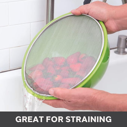 Oggi Set of 3 Stainless Steel Splatter Guard – 8”, 10” and 12” - Image 5