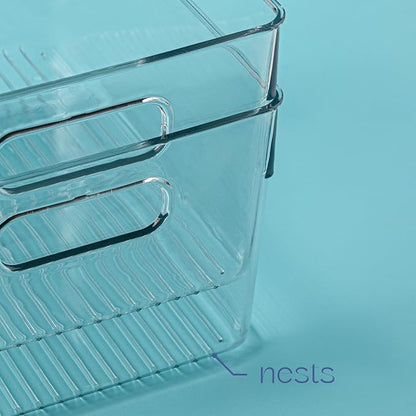 Plastic Food Storage 8 Pack Clear Container Bin - Image 4